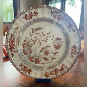 RARE Spode Indian Tree Dinner Plate good condition some fading